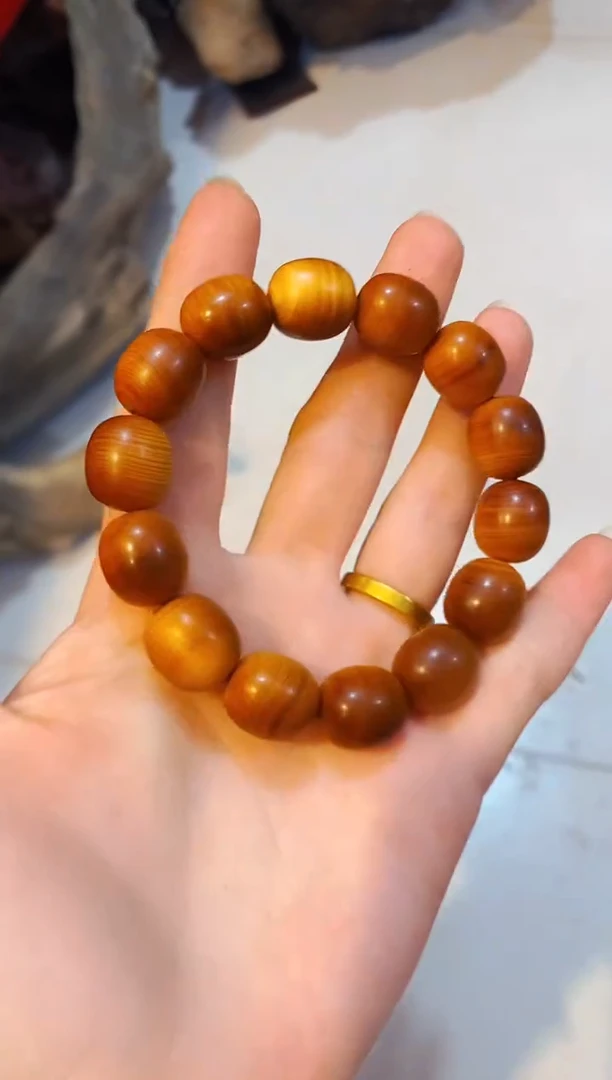 柏木（崖柏）小枣子单条北太行崖柏手把件手串