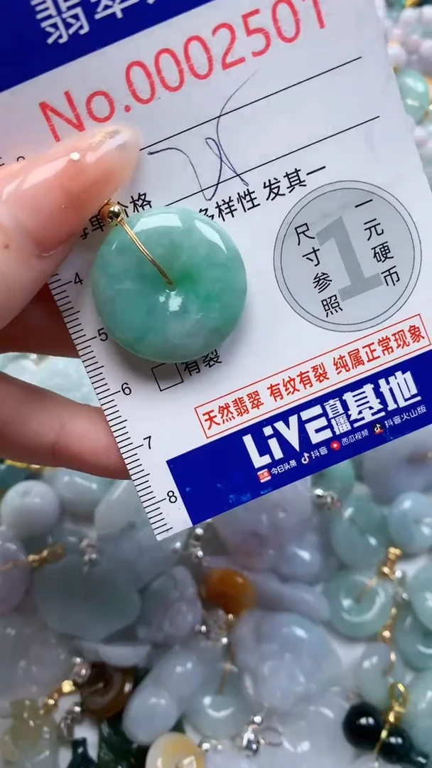 翡翠未镶嵌吊坠(不含链)2501