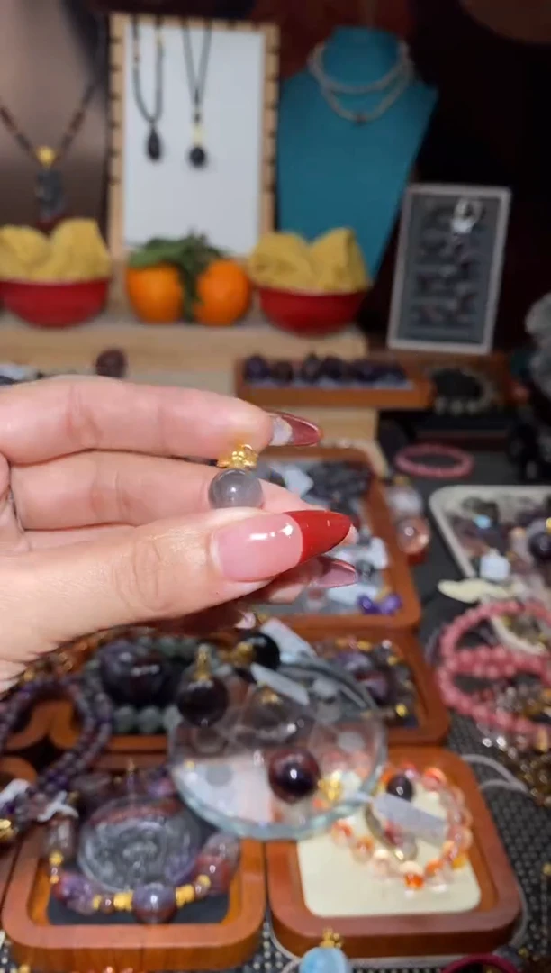 【闪购商品】水晶吊坠未镶嵌黑银钛吊坠