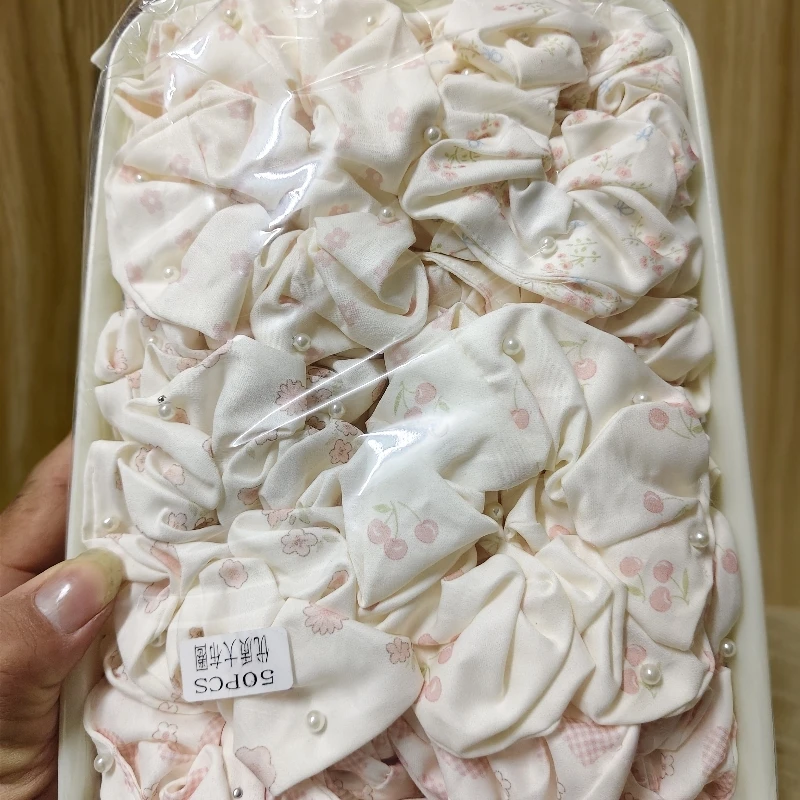 可爱甜美风发圈发绳清新气质大肠发圈简约白搭优质