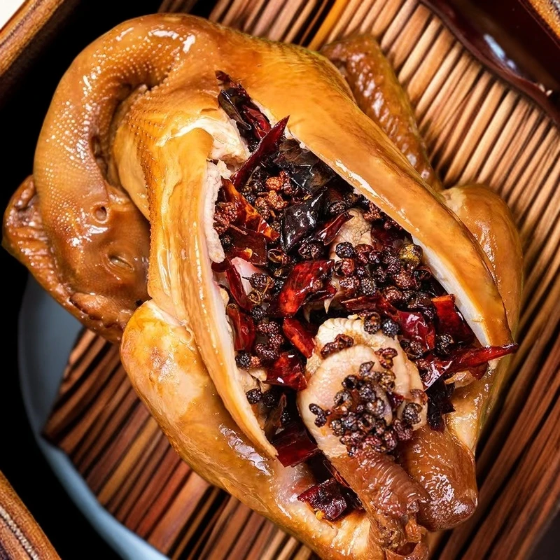 儒轩坊正宗孔家【椒麻鸡】整两只（一只900g）包邮熟食麻辣鲜香卤制
