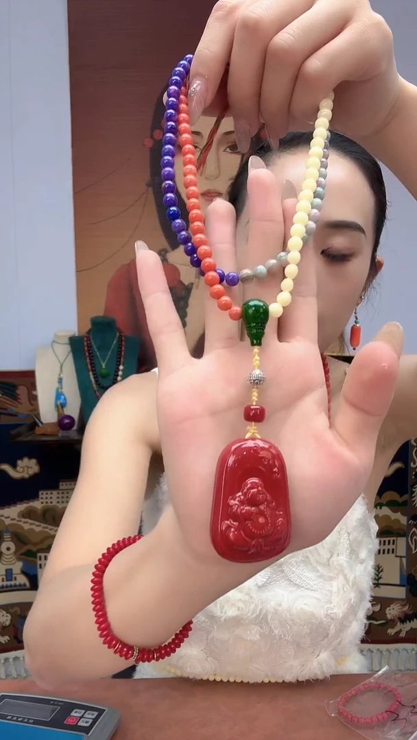 非金属珐琅108项链