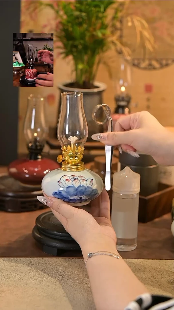 陶瓷陶瓷景德镇陶瓷香薰灯摆件