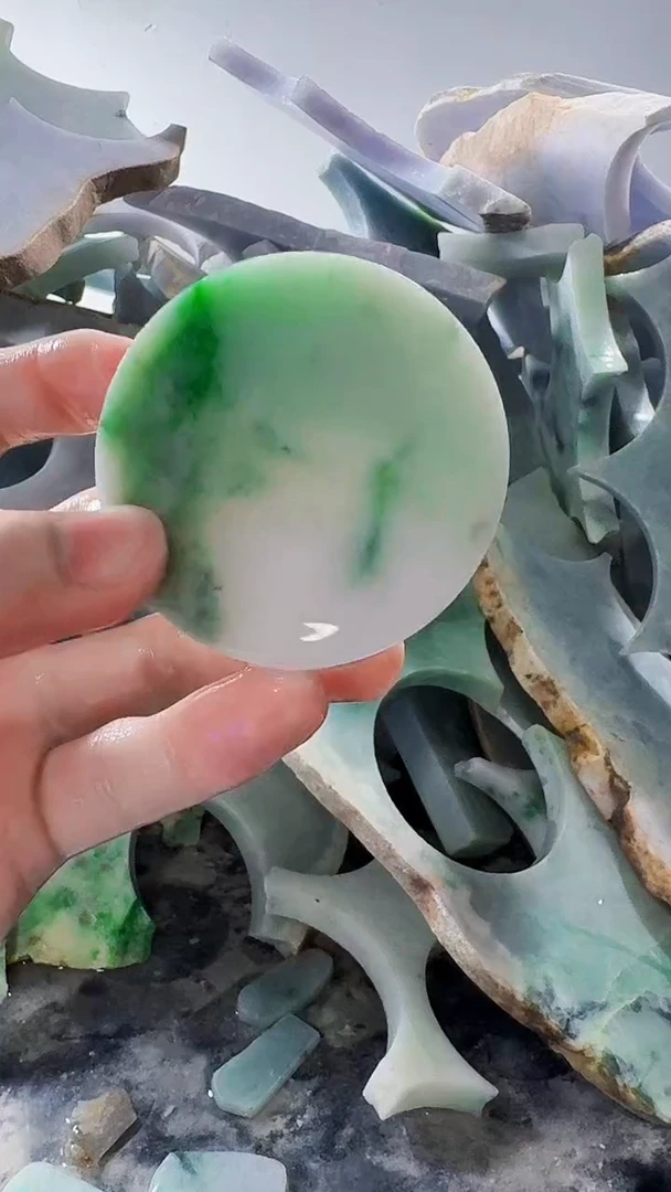 裸石翡翠缅甸翡翠A货文486
