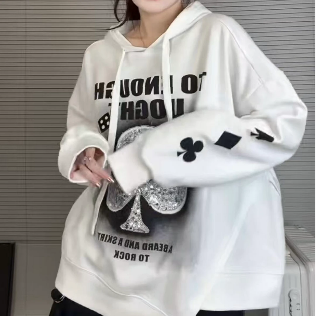 卫衣连帽宽松时尚印花韩版百搭休闲