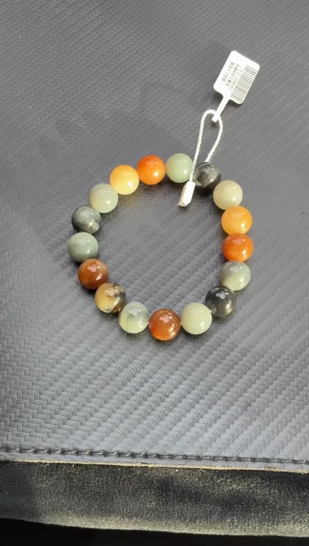 未镶嵌手链和田玉若羌楼兰多宝手串卡12微色差