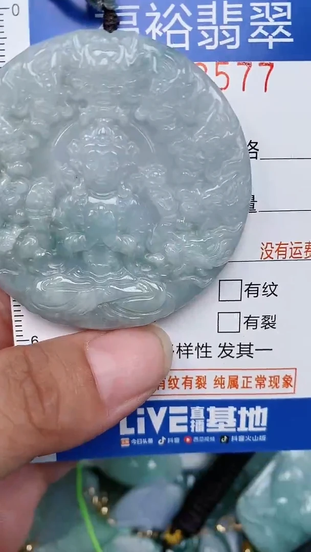 翡翠未镶嵌颈饰...0003577