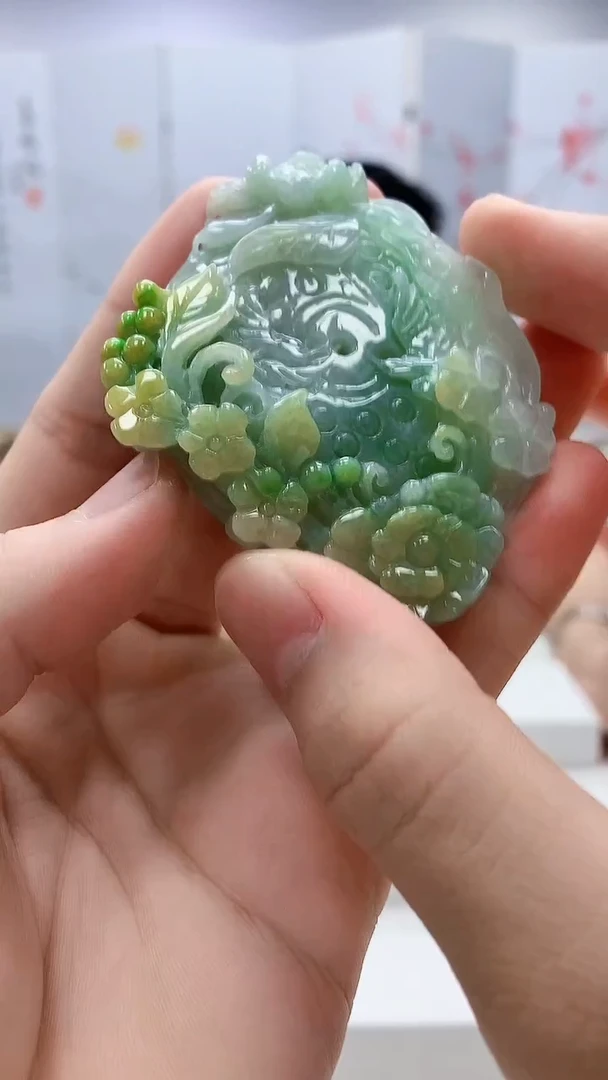 定制翡翠未镶嵌5124bb-毛货挂件15