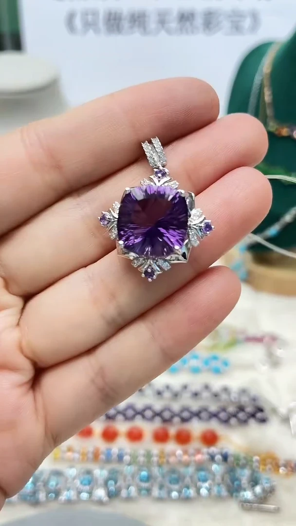 吊坠(不含链)银S925镶嵌水晶531ZB1121产品一个（多样性）