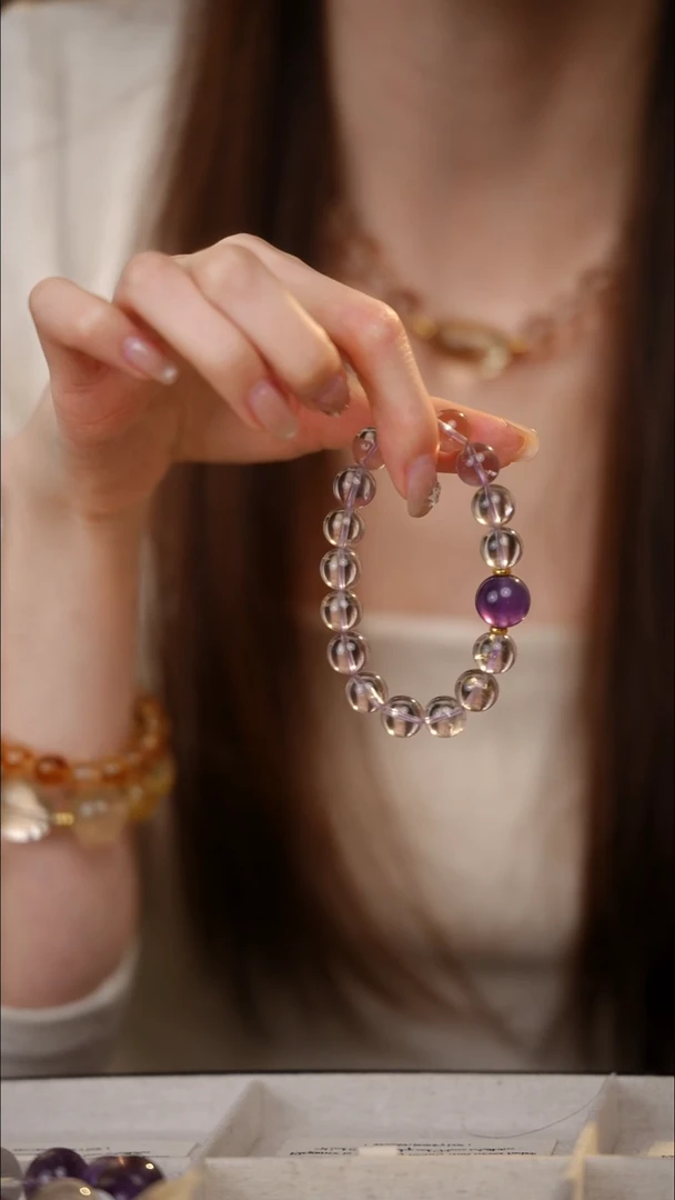 未镶嵌手串水晶紫水