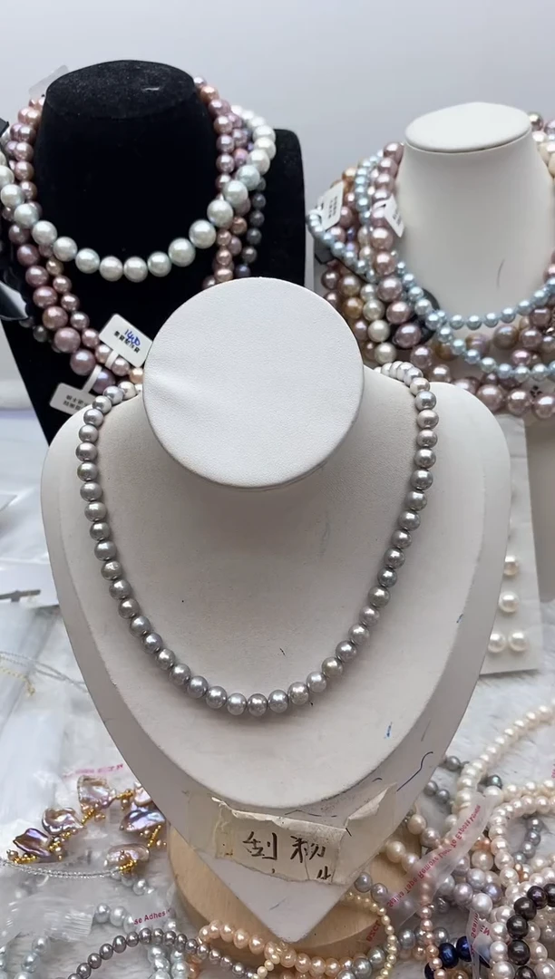 淡水珍珠钛钢颈饰158