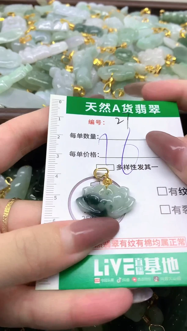 颈饰未镶嵌翡翠纯天然缅甸A货翡翠-27