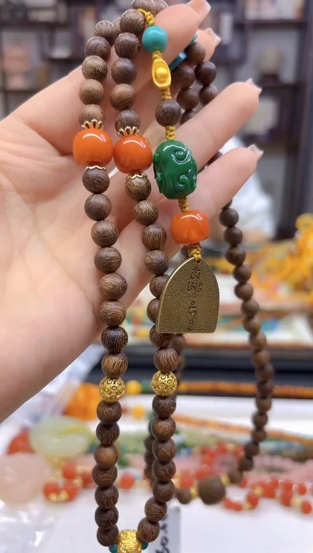 【闪购商品】蜜蜡毛衣链未镶嵌M487