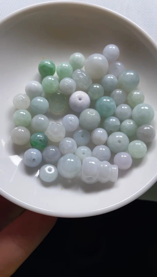 【闪购商品】翡翠颈饰未镶嵌缅甸天然翡翠（45颗）83