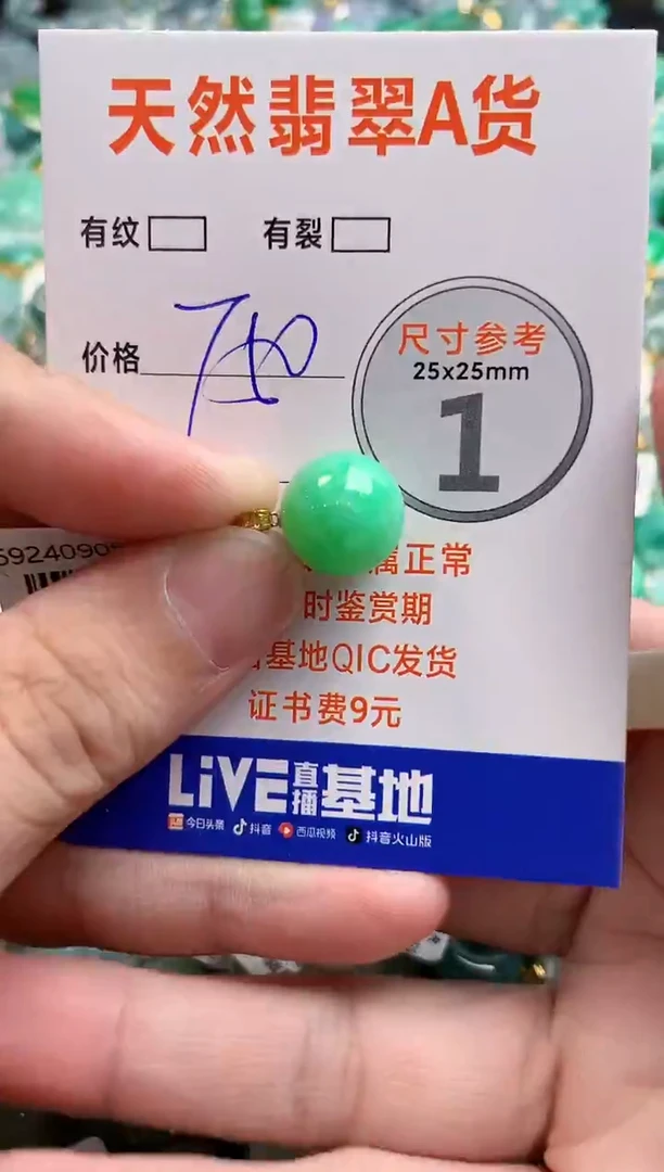 颈饰18K金镶嵌翡翠0029948321