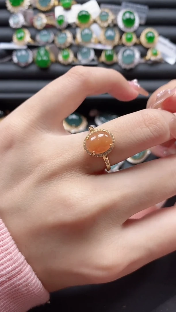 【闪购商品】翡翠戒指银S925镶嵌51511