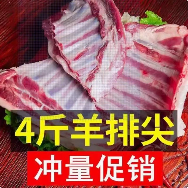 羊排尖羔羊羊排新鲜带骨羊排尖羊排骨