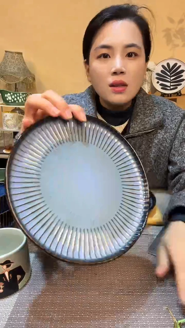 瓷片8英寸盘 介意勿拍