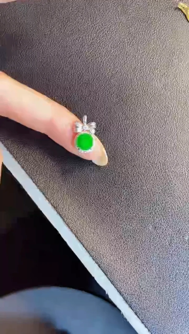 吊坠(不含链)银S925镶嵌翡翠1