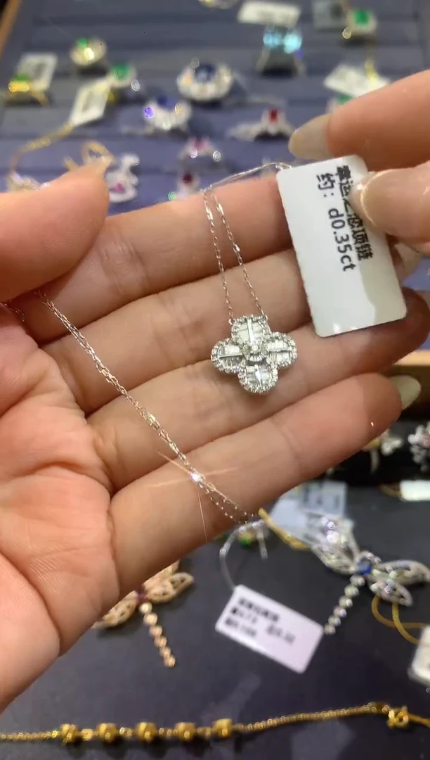 18K金镶嵌项链钻石A271|29801