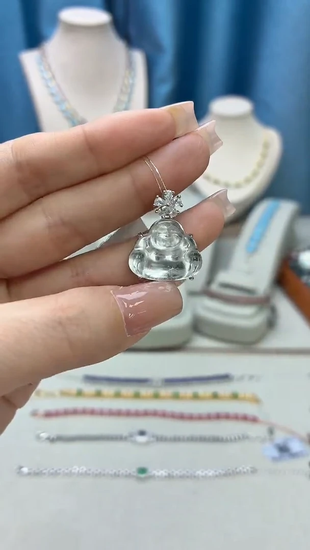 吊坠(不含链)银S925镶嵌水晶394JH0101产品一个（多样性）