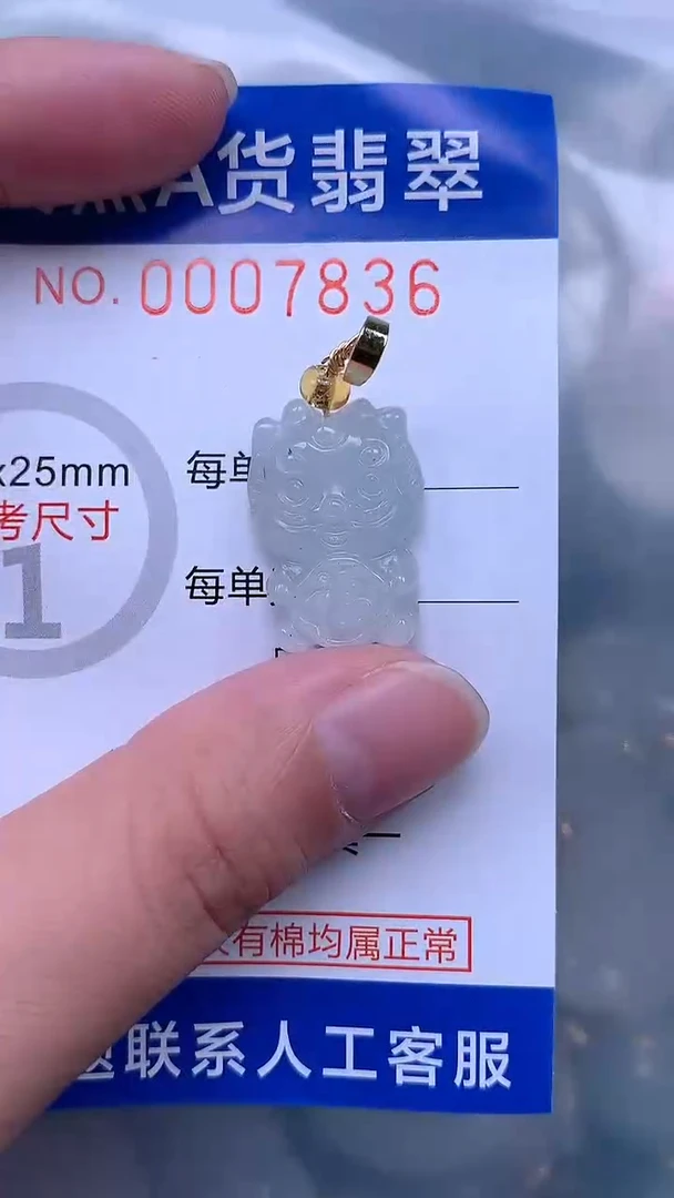 翡翠未镶嵌吊坠(不含链)1