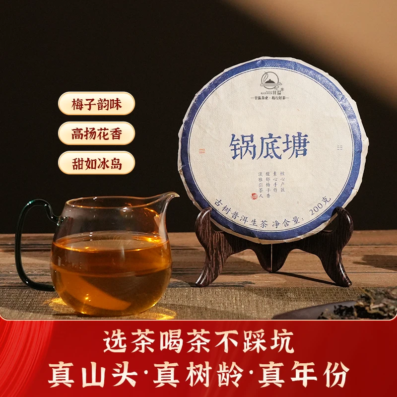 2024年梅子箐锅底塘 临沧 春茶古树 普洱生茶 小饼200g（送样泡）