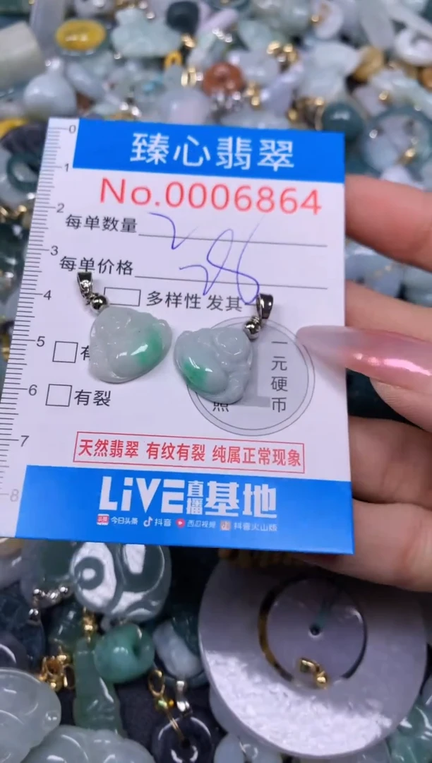 【闪购商品】翡翠颈饰未镶嵌含绳0006864