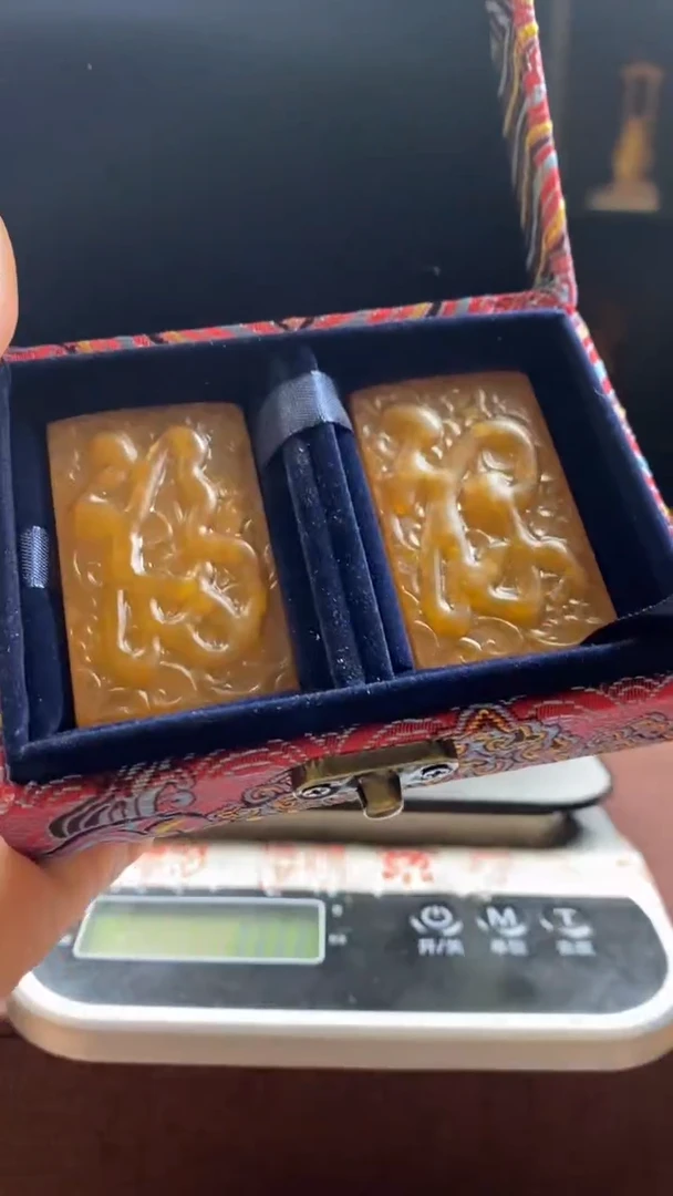 【闪购商品】寿山石印石田黄福禄对牌