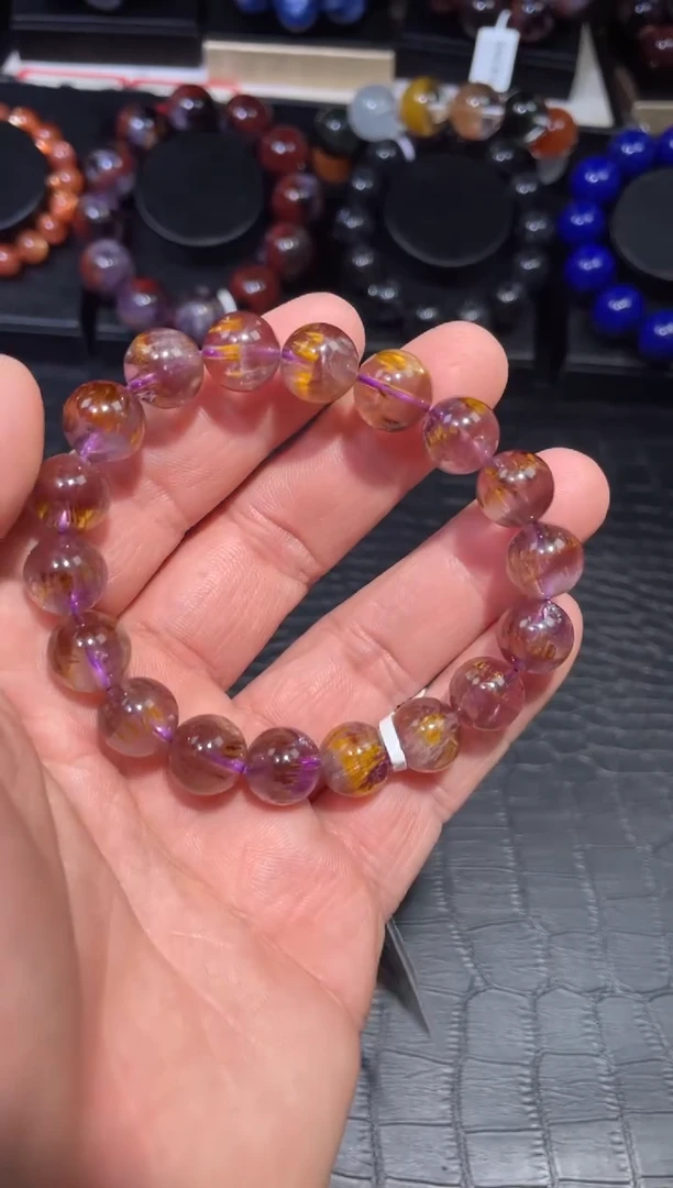 【闪购商品】水晶手链未镶嵌紫钛单圈A11（多样性发其一）