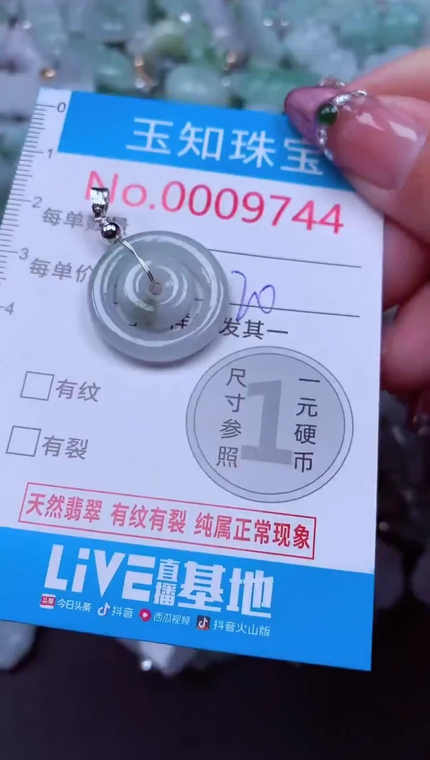 吊坠(不含链)未镶嵌翡翠9744
