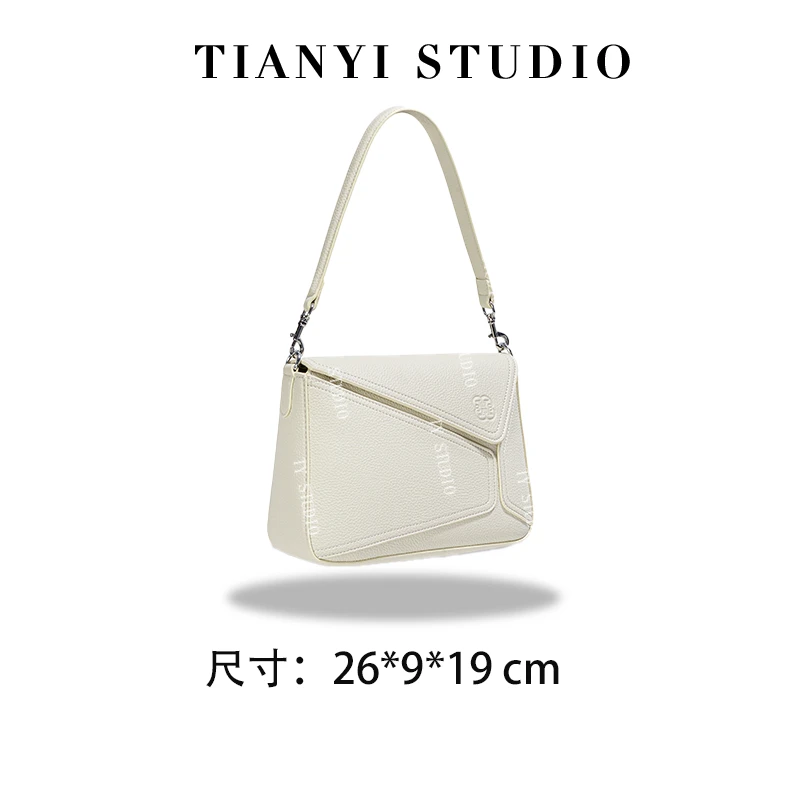 【TY】GQ-7700-米白 轻奢高级韩版单肩潮流时尚简约女包
