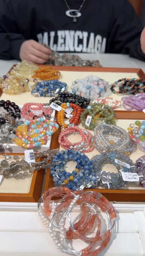 【闪购商品】水晶手链银S925镶嵌 G011阿鲁沙手牌弯管设计款