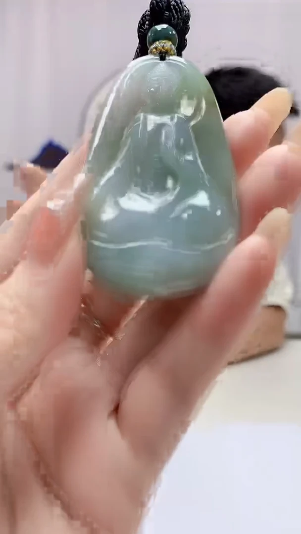 定制翡翠未镶嵌5028DD-毛货挂件47