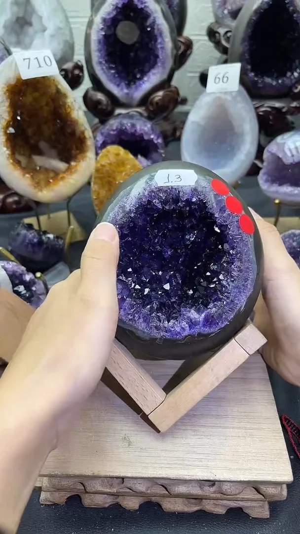 未镶嵌大型摆件（非配饰）紫晶99号龙蛋