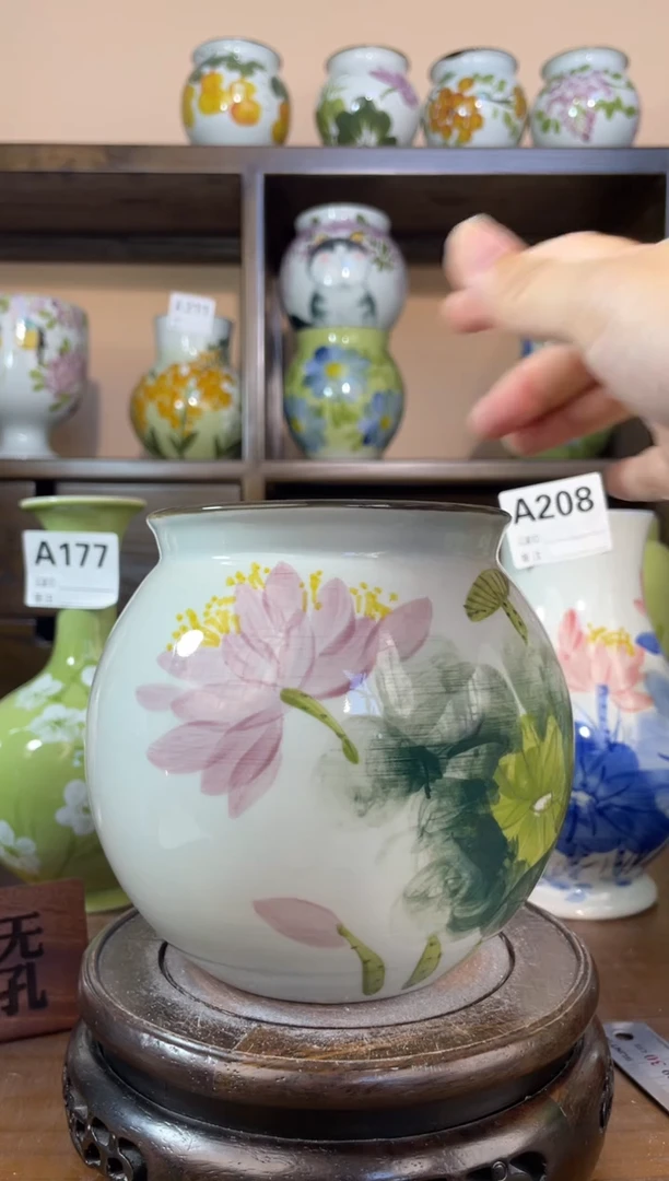 瓶瓶景德镇手绘陶瓷花瓶 源头工厂