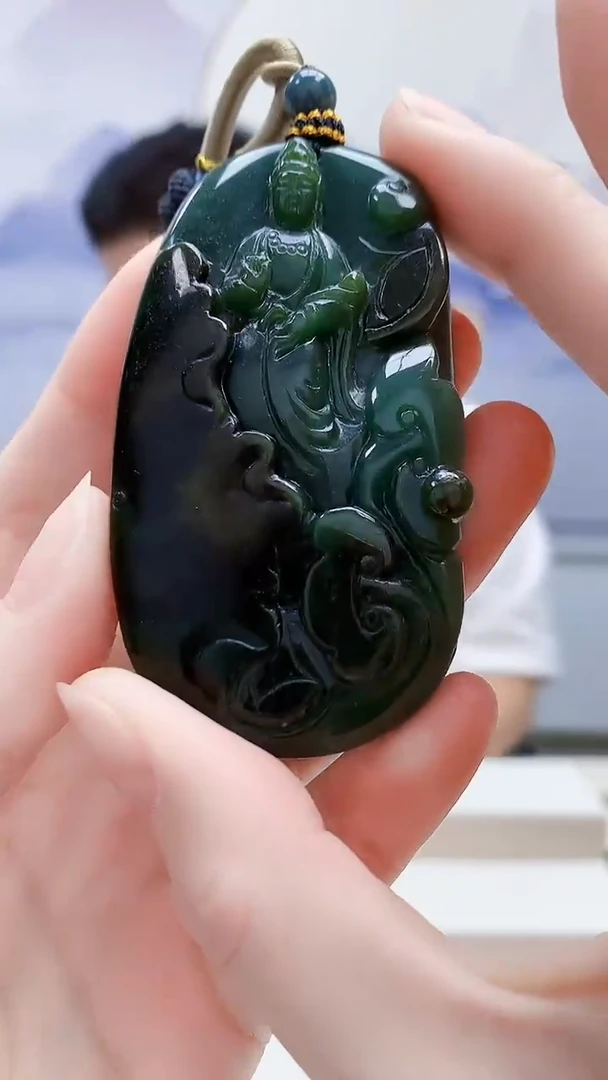 未镶嵌定制翡翠4917ry-毛货挂件72