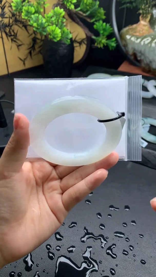 定制翡翠手镯定制未镶嵌冰胶52-65