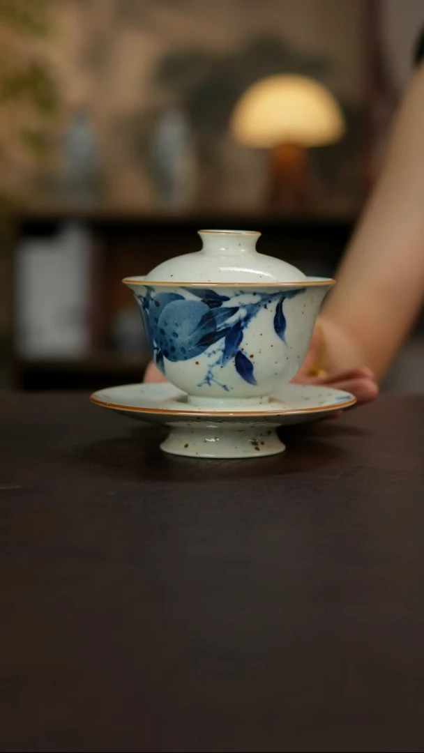 杯景德镇陶瓷杯碗柴烧多人