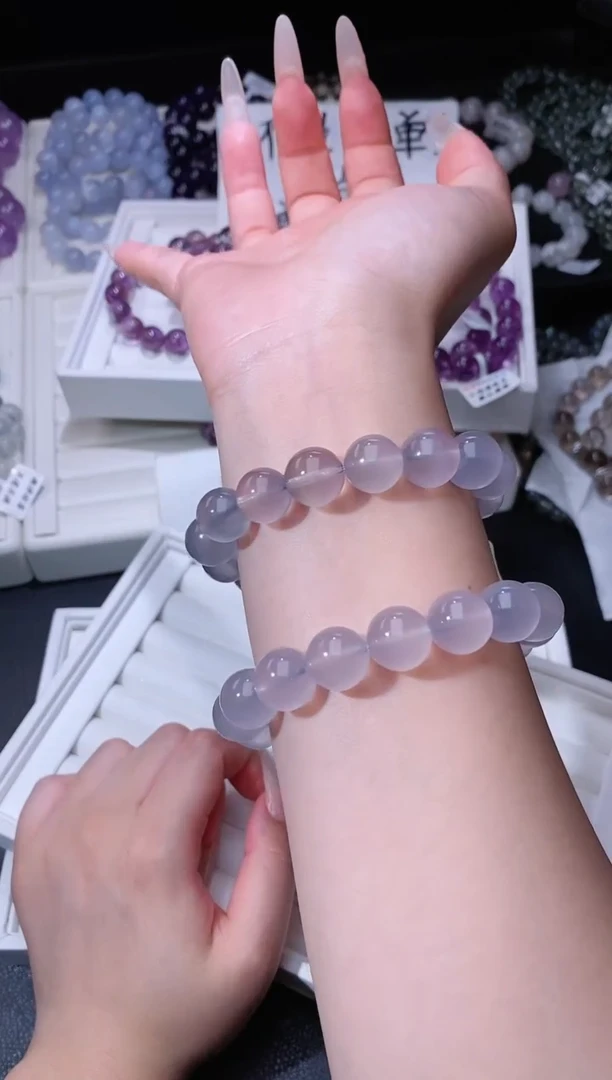 手链未镶嵌萤石624.21奶葡萄萤石手串 多样性发其一