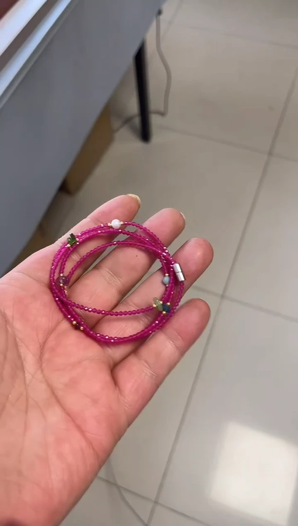 手串未镶嵌红宝石红宝石多圈手串