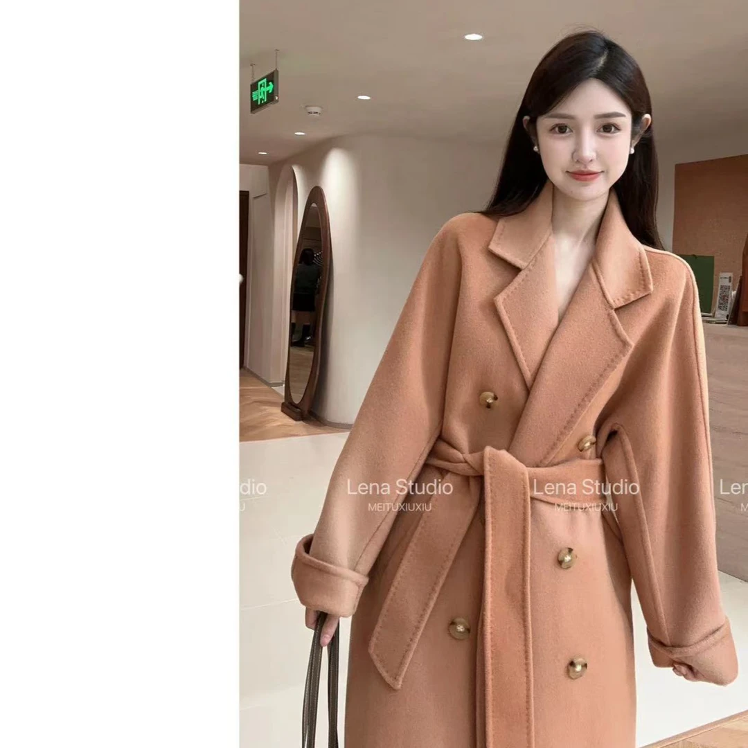 晴儿很忙【长款10%羊绒801】此生必入新款双面羊绒大衣气质长款