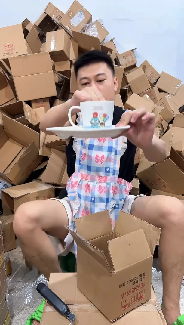 瓷片小丑鱼一杯一碟