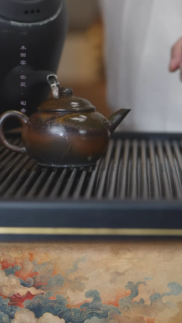 茶壶紫砂柴烧天青水平180cc