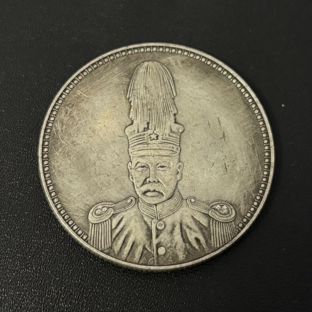 可吸翻仿古银元大洋摆件桌面装饰品A33