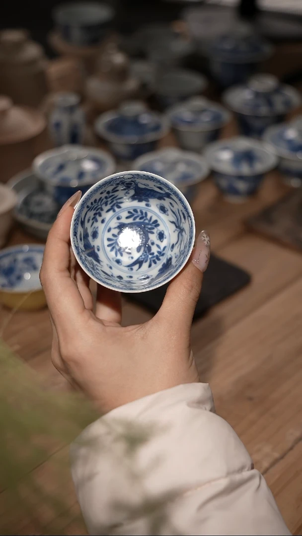 摆件陶景德镇陶瓷摆件鱼藻