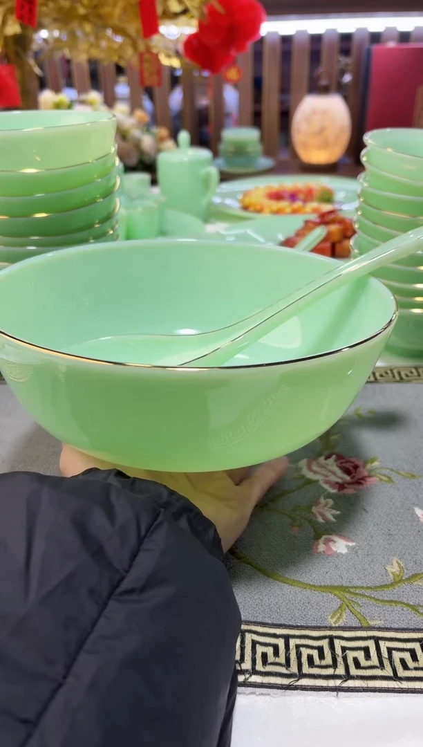 玉瓷 汤碗1个汤勺1个景德镇陶瓷