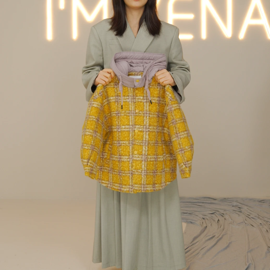 I'm Vena<预格>女童2024冬款外套宽松绗棉里布39A3758