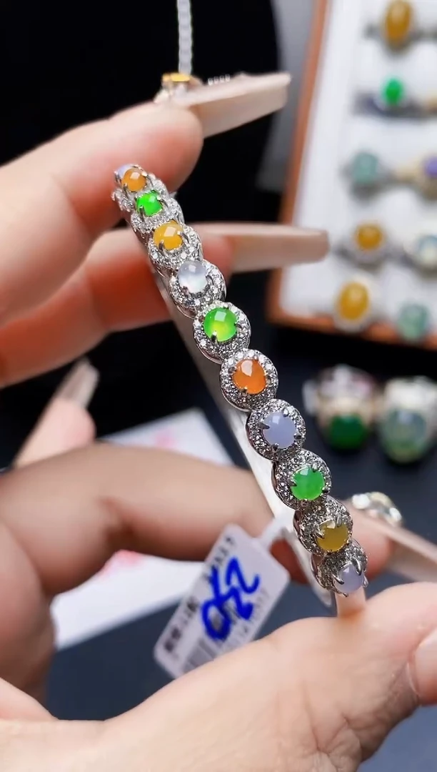 银S925镶嵌戒指翡翠1288