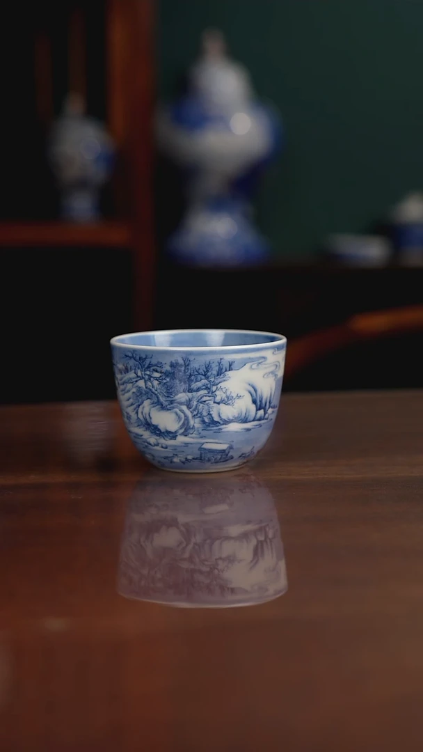 景琳藏 盘车图手握杯